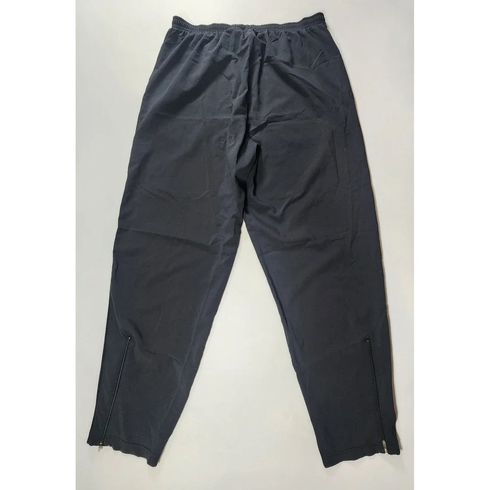 Nike Windbreaker Pants Mens Large Black Lightweight Zipper Ankle Nylon Vintage